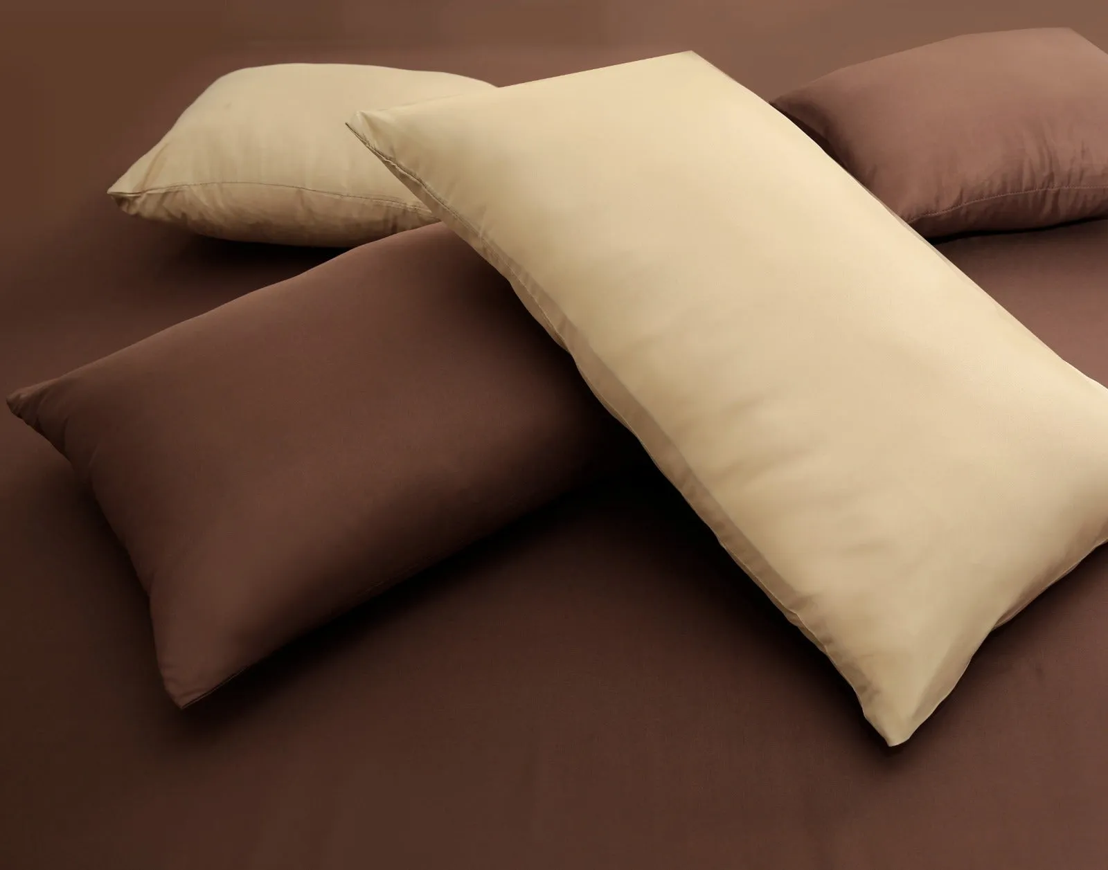 8 PCs Winter Comforter Set-Beige Over Brown