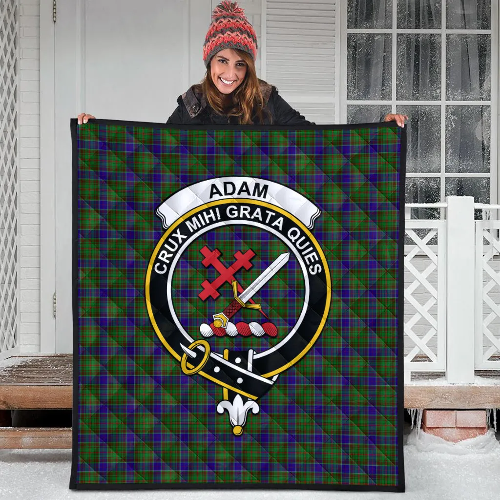 Adam Tartan Quilt with Family Crest