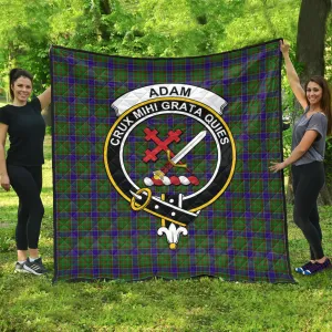 Adam Tartan Quilt with Family Crest