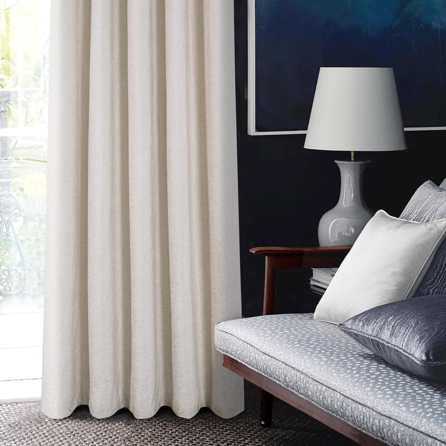 Amberley Natural Thermal Eyelet Curtains