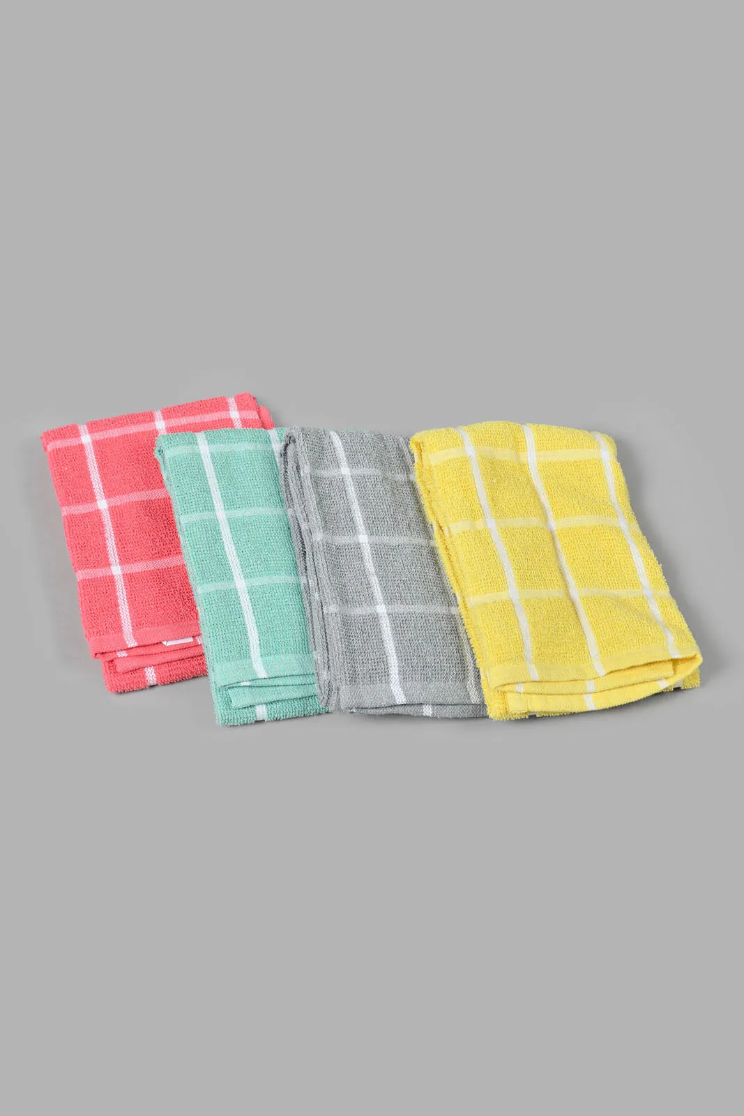 Assorted Checkered Kitchen Towel (4 Piece)