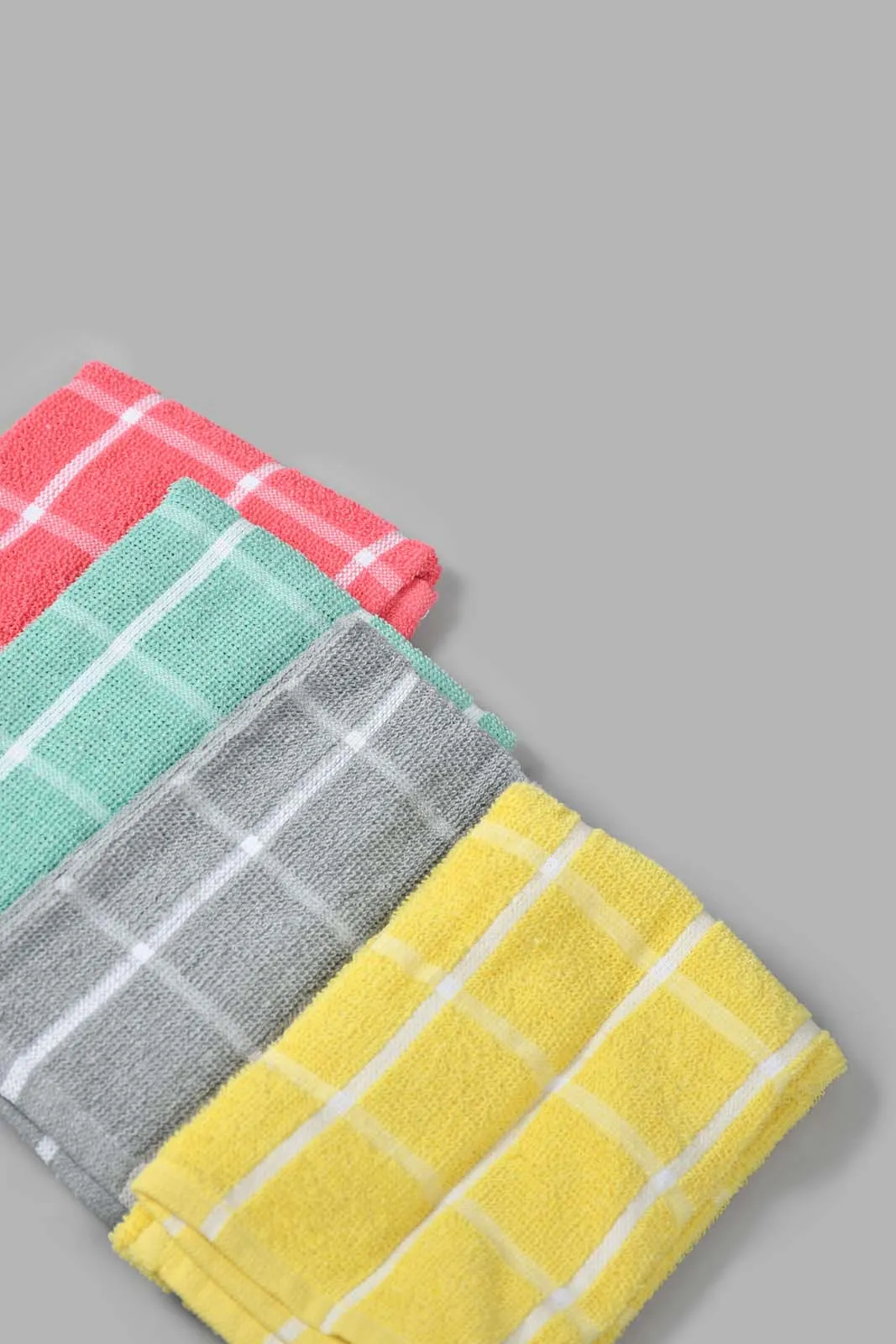 Assorted Checkered Kitchen Towel (4 Piece)