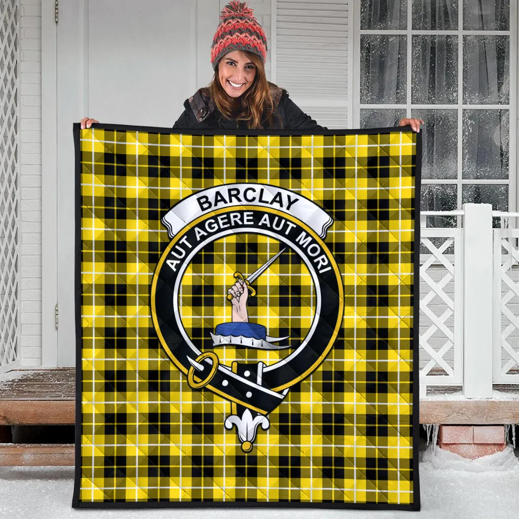 Barclay Dress Modern Tartan Quilt with Family Crest