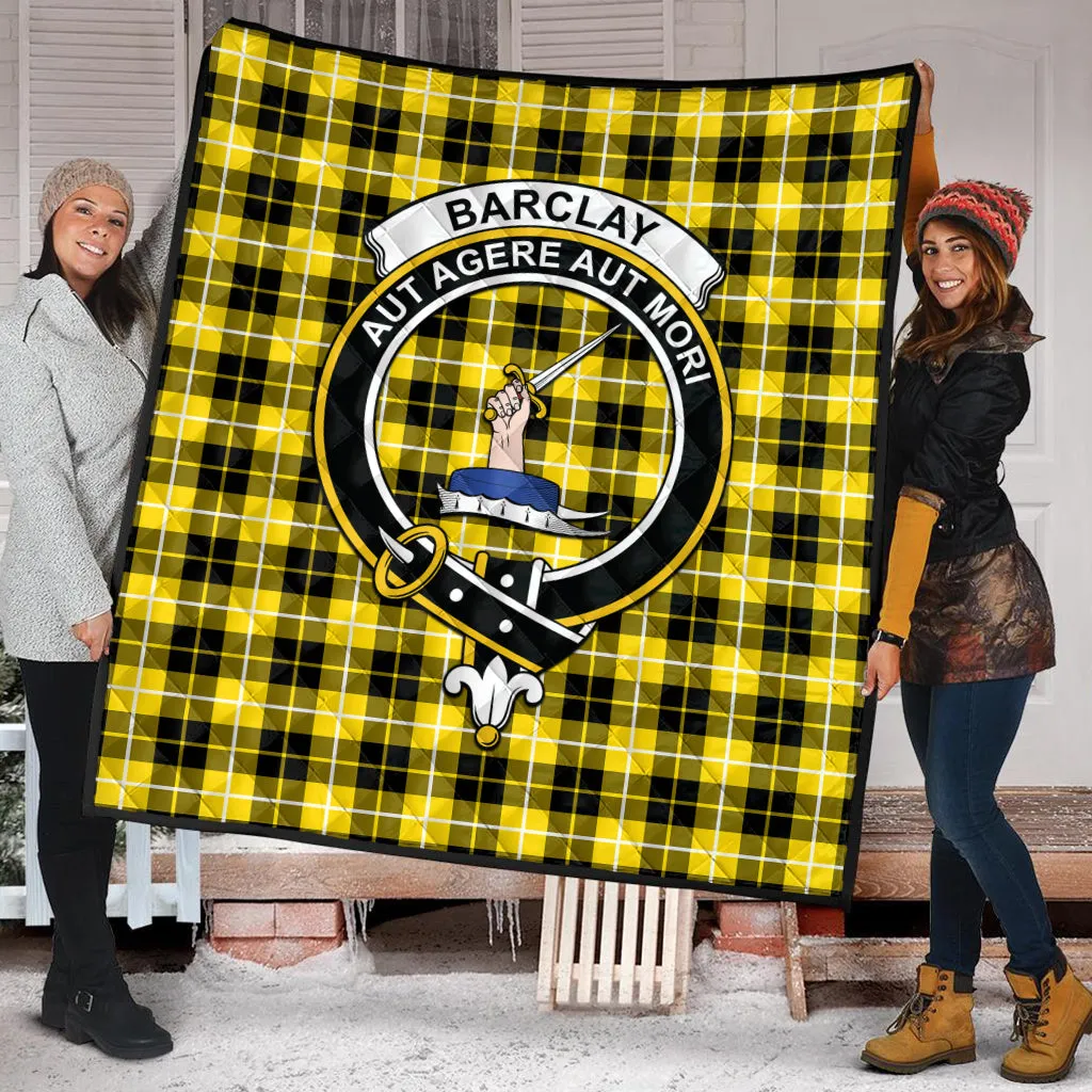 Barclay Dress Modern Tartan Quilt with Family Crest