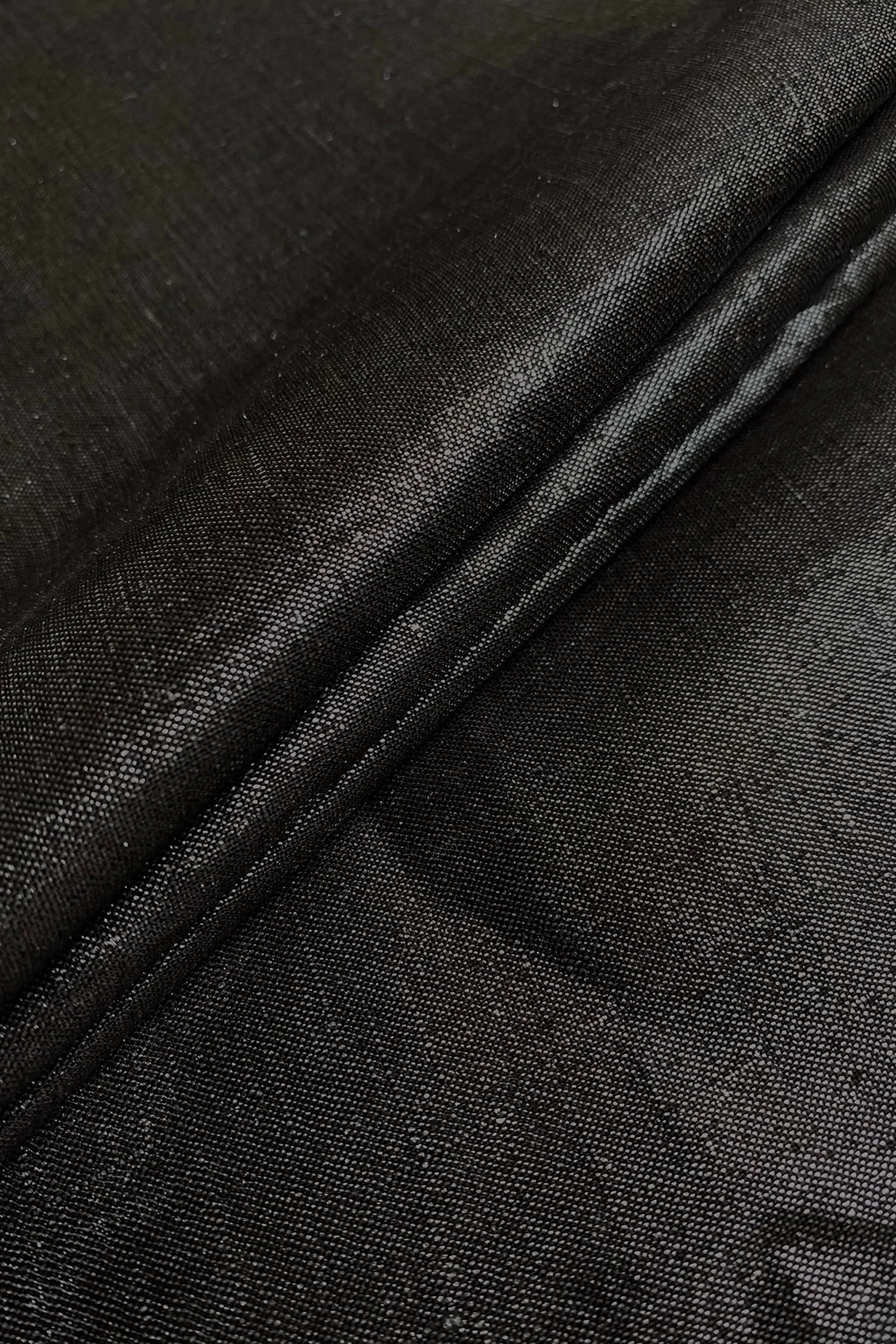 Black Metallic Linen