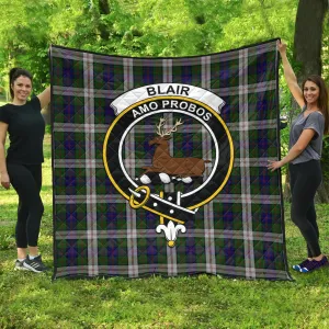 Blair Dress Tartan Quilt with Family Crest