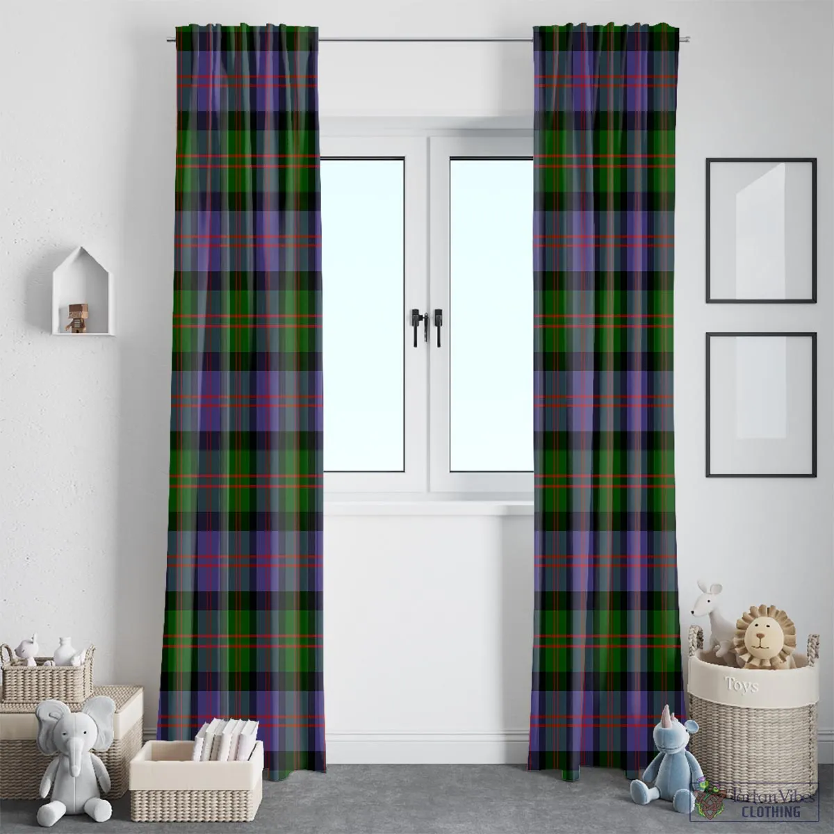 Blair Modern Tartan Window Curtain