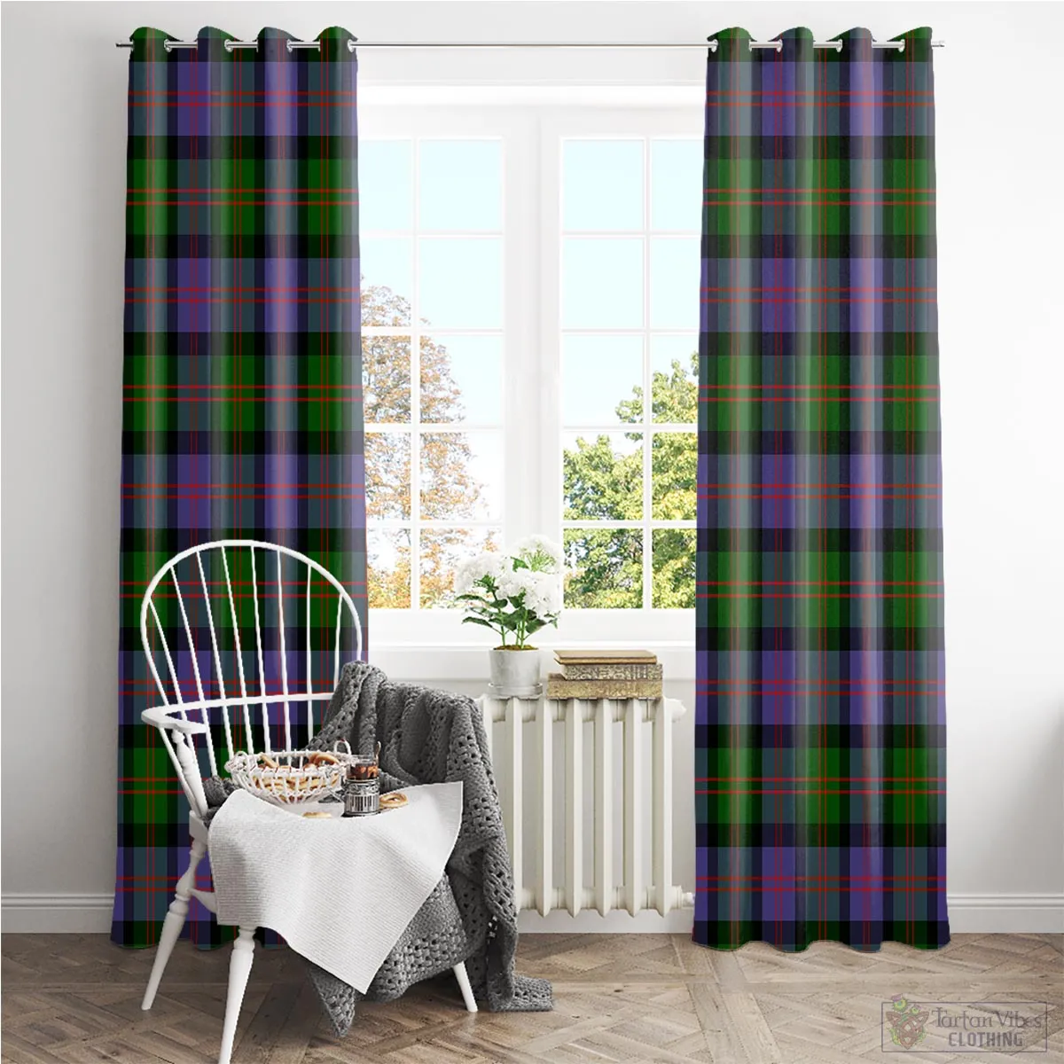 Blair Modern Tartan Window Curtain