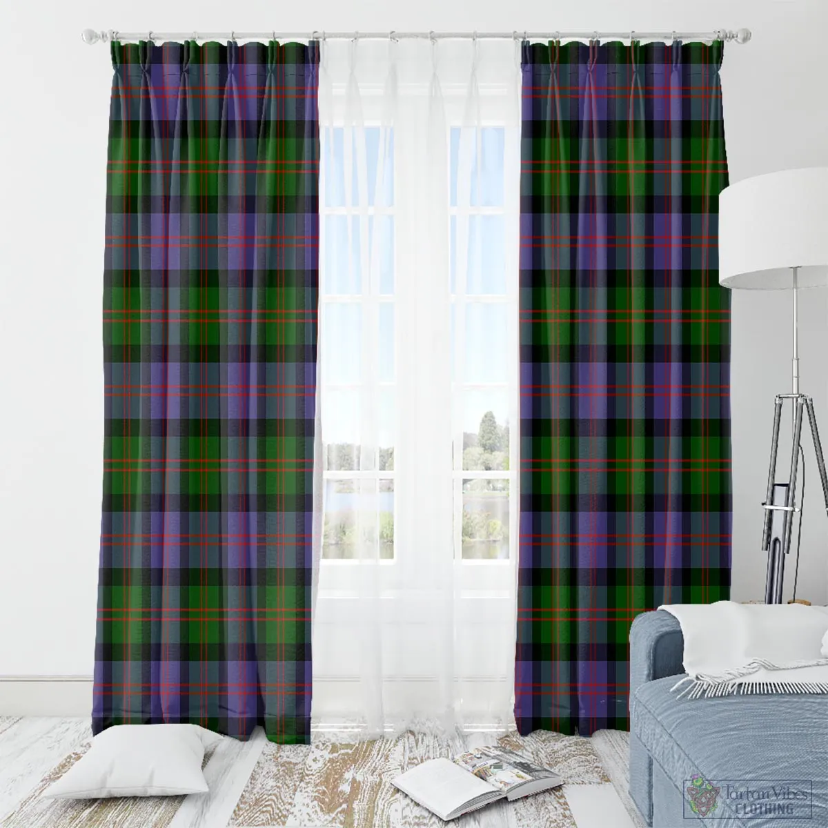 Blair Modern Tartan Window Curtain