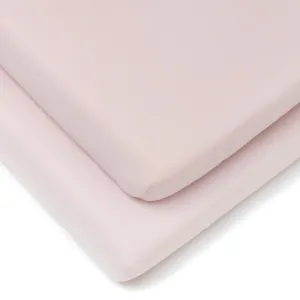 Clair De Lune Fitted Cot Bed Sheets (Pack of 2) - Pink