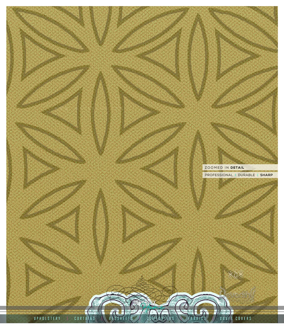 Decorative Yellow Floral PREMIUM Curtain Panel, Made to Order on 12 Fabric Options - 10001F