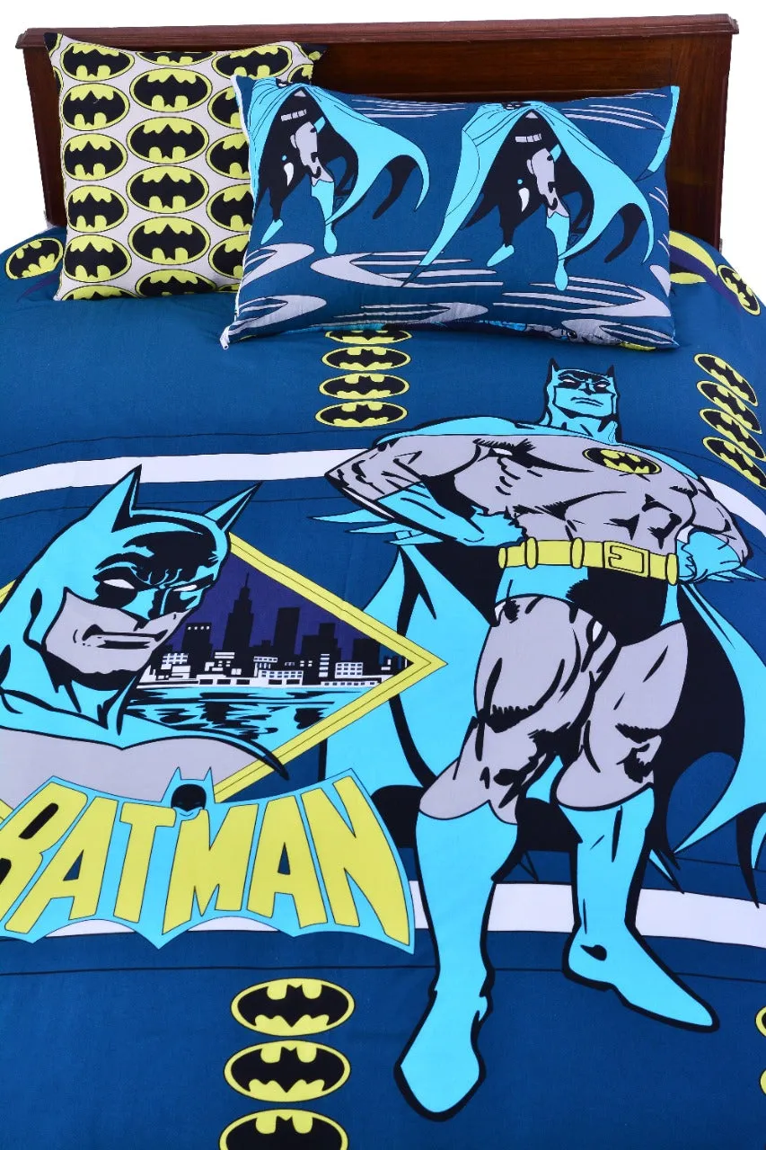 Digital Printed Junior Single Bed Sheet-Batman