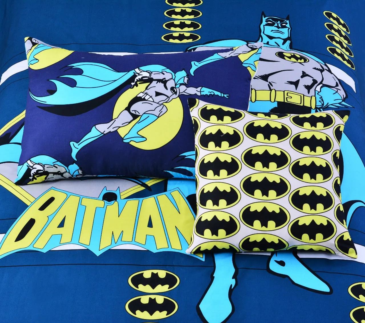 Digital Printed Junior Single Bed Sheet-Batman