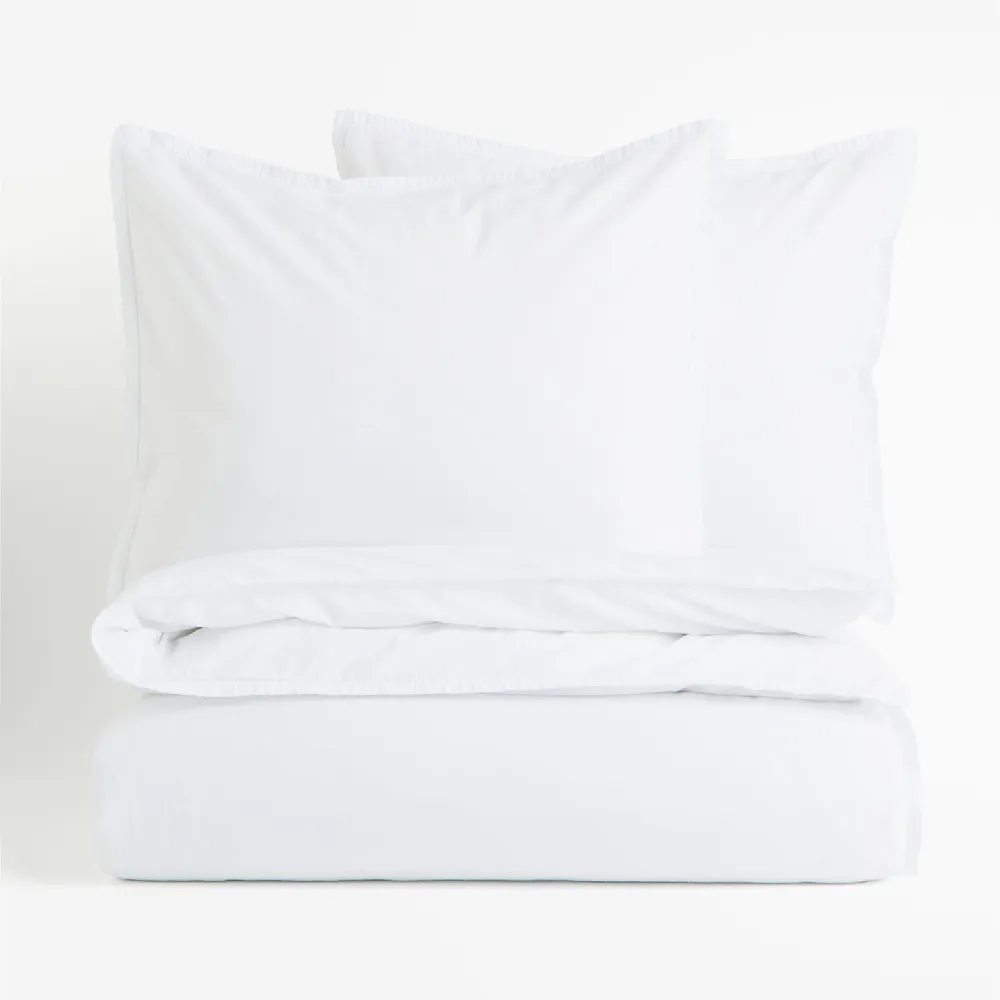 Double bedding set H&M Home Washed Cotton, white