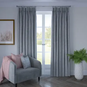 Eternity Dove Grey Chenille Curtains