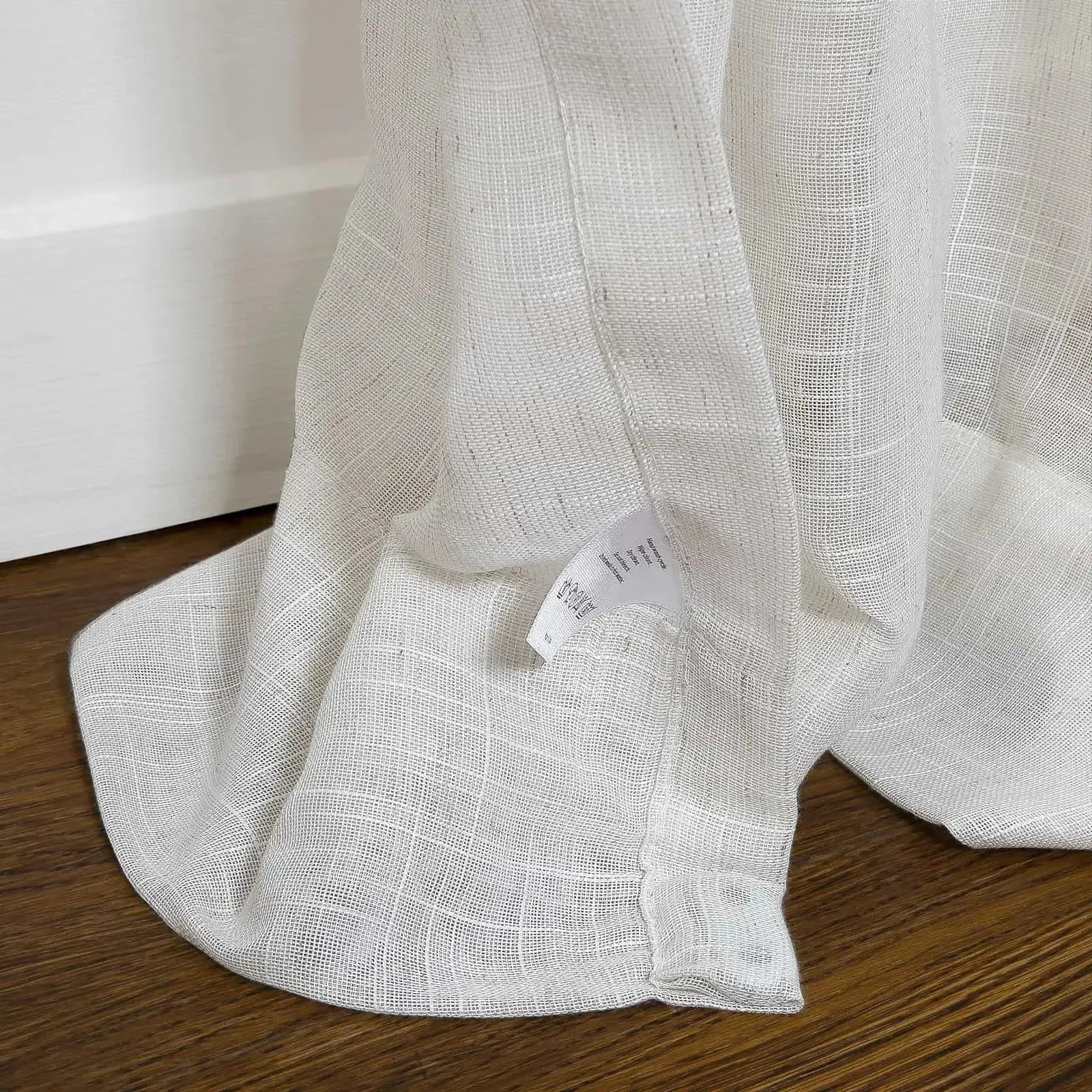 Flynn Airy Lightweight Sheer Curtain Pleated