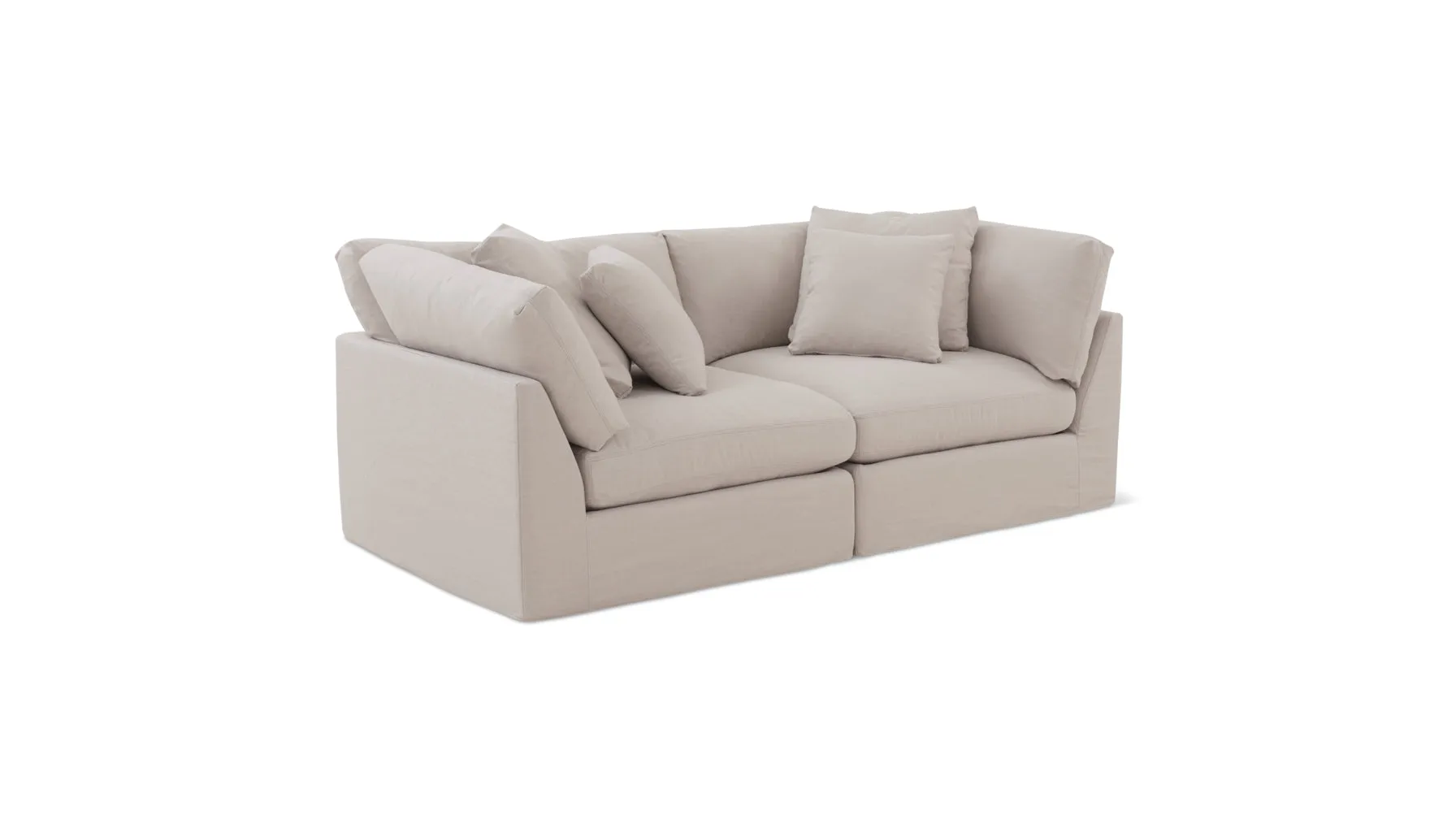 Get Together™ 2 Piece Modular Sofa, Large, Clay