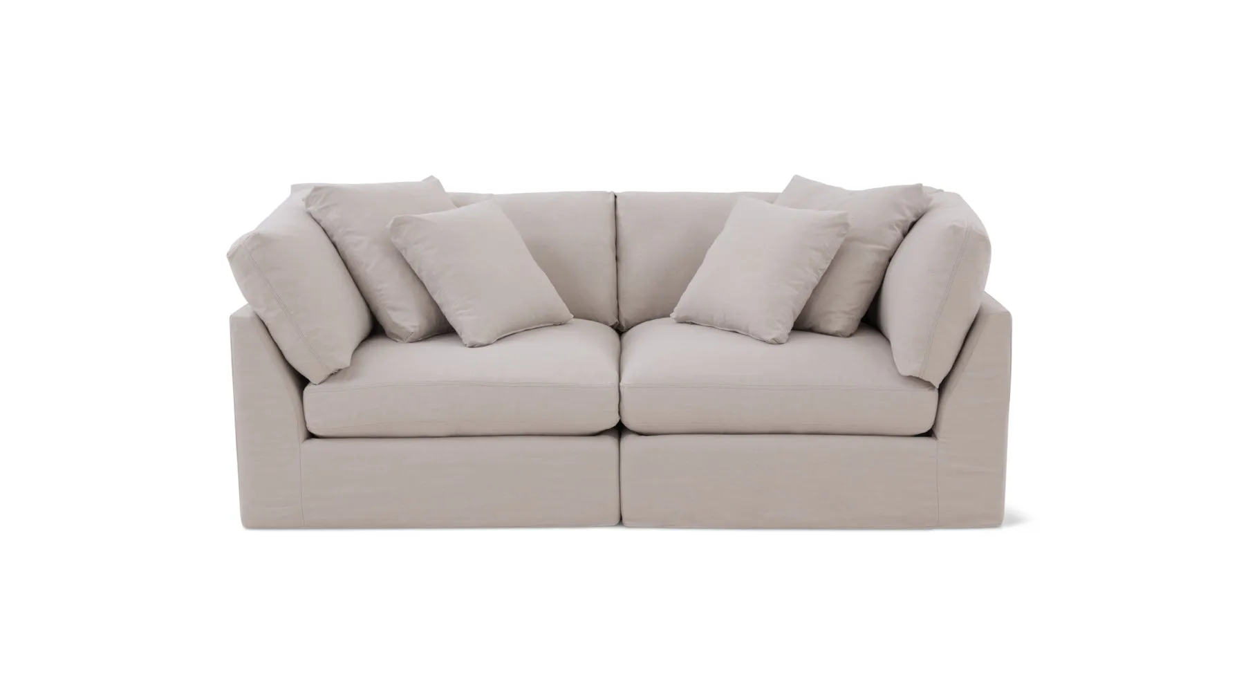 Get Together™ 2 Piece Modular Sofa, Large, Clay