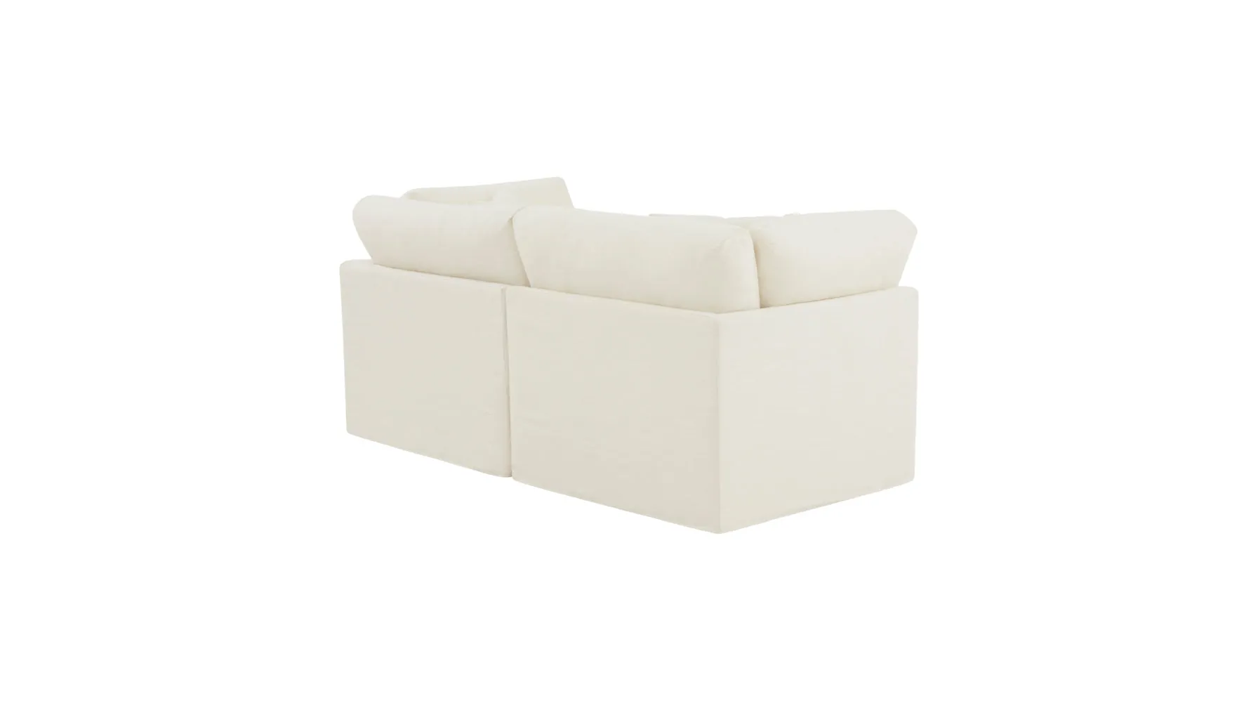 Get Together™ 2-Piece Modular Sofa, Standard, Cream Linen