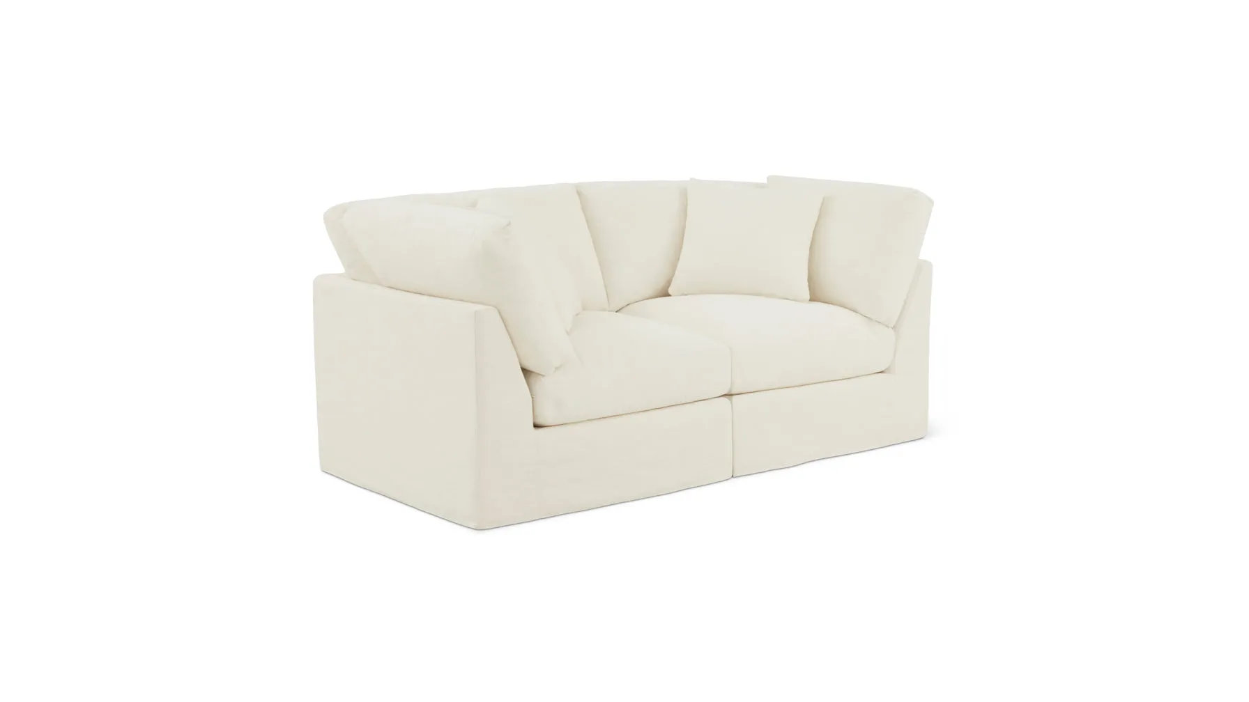 Get Together™ 2-Piece Modular Sofa, Standard, Cream Linen