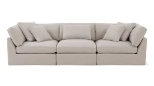 Get Together™ 3-Piece Modular Sofa, Large, Clay