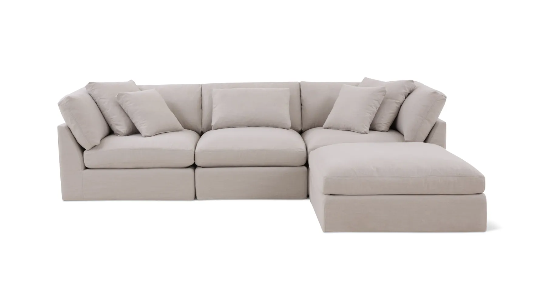 Get Together™ 4-Piece Modular Sectional, Large, Clay