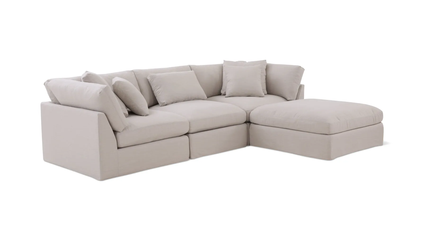 Get Together™ 4-Piece Modular Sectional, Large, Clay