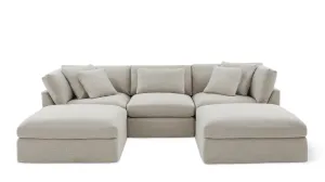 Get Together™ 5-Piece Modular U-Shaped Sectional, Large, Light Pebble