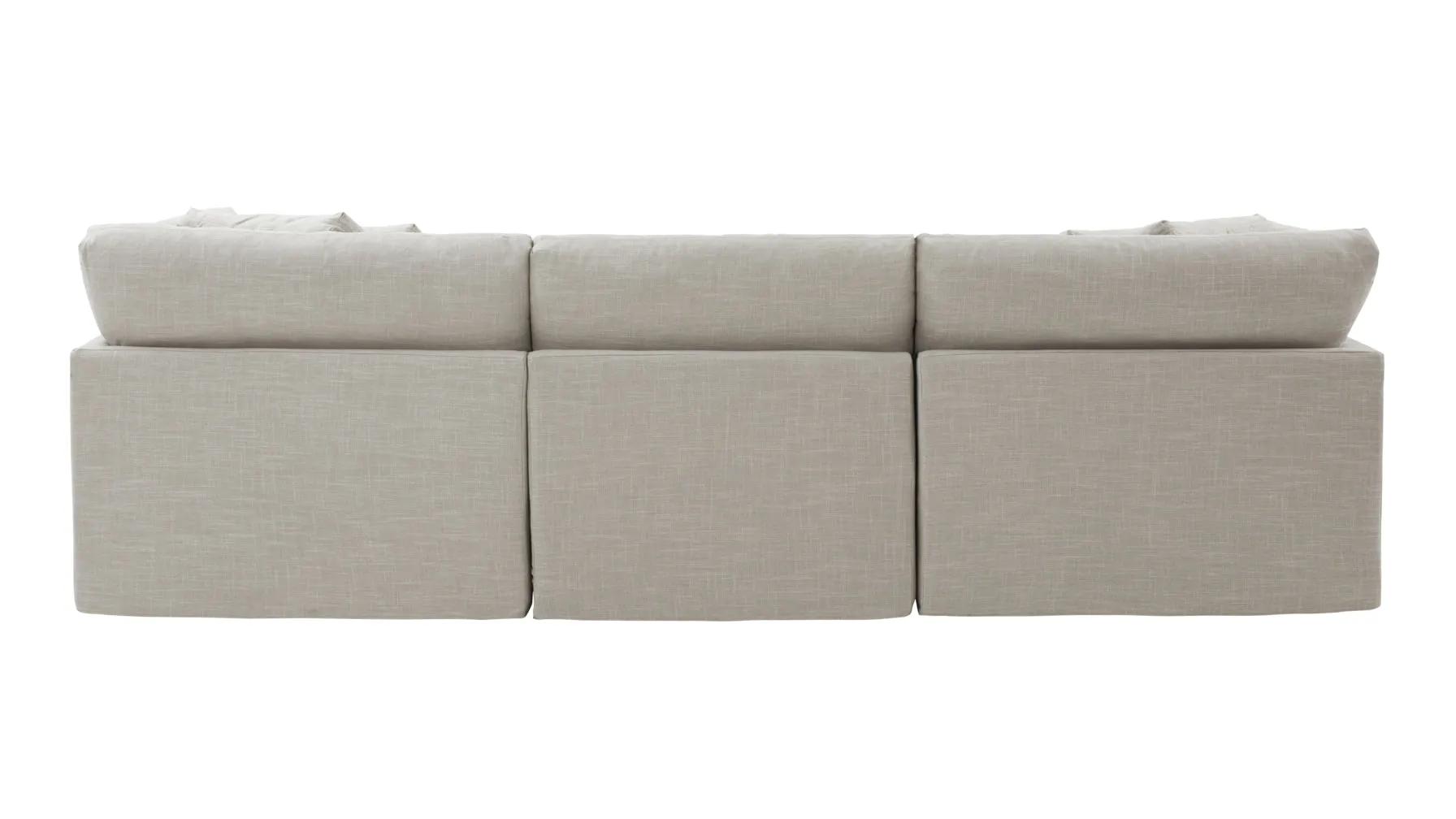 Get Together™ 5-Piece Modular U-Shaped Sectional, Large, Light Pebble