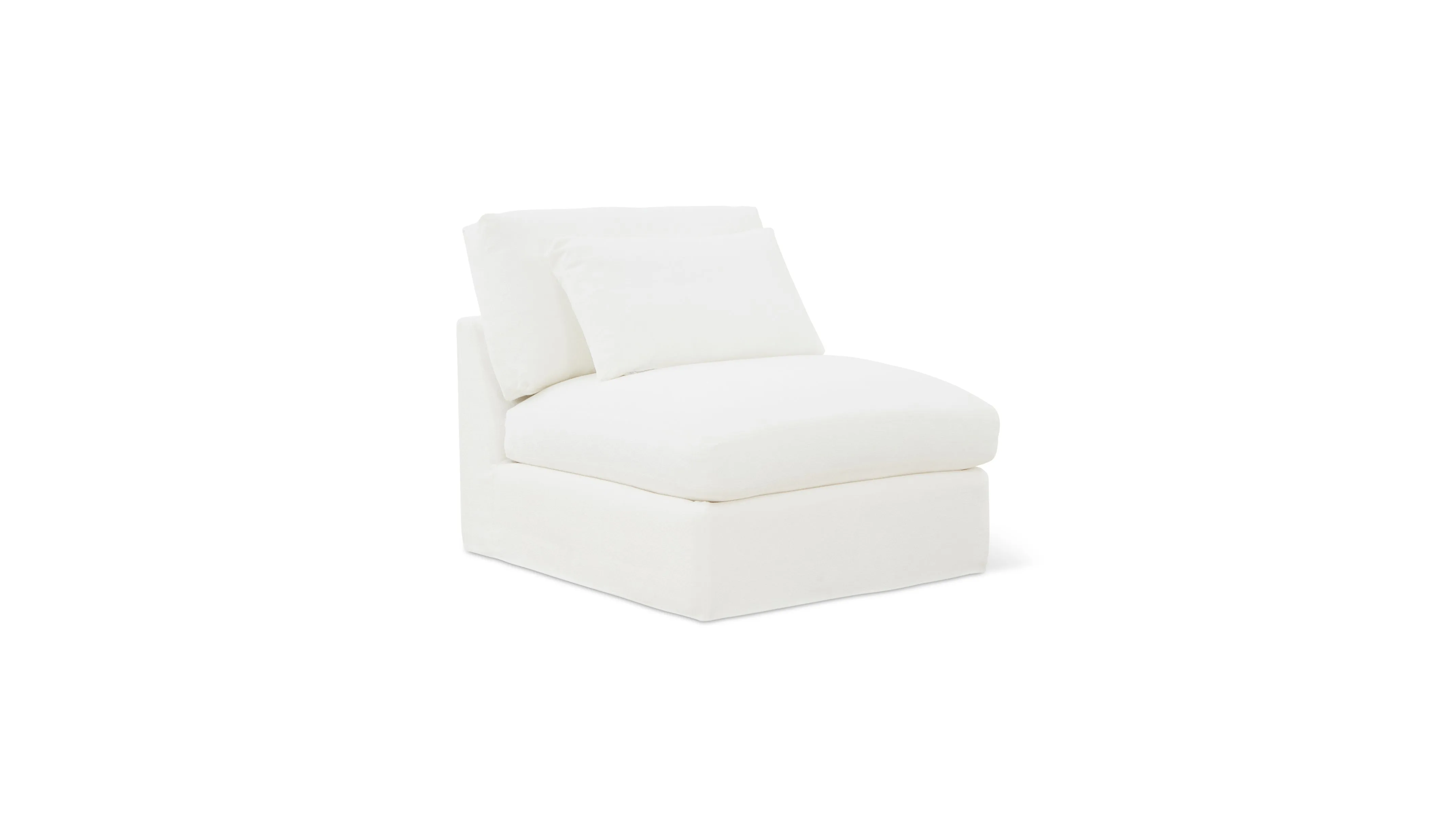 Get Together™ Armless Chair, Large, Sea Salt