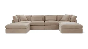 Get Together™ 6-Piece Modular U-Shaped Sectional, Large, Champagne