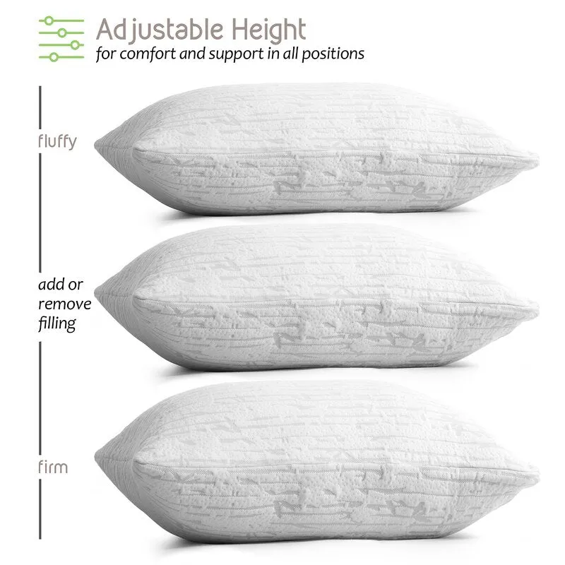 Gialdo Memory Foam Plush Pillow (Set of 2)