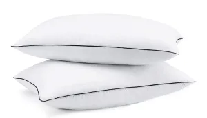 Habitat Bed Leilani Pillows for Sleeping Queen Size Pillow 20 x 30 Inch Set of 2, Hollow conjugated Pillow Home & Hotel Collection Fluffy Pillows Soft and Firm Down Alternative Fill, 2 Pack