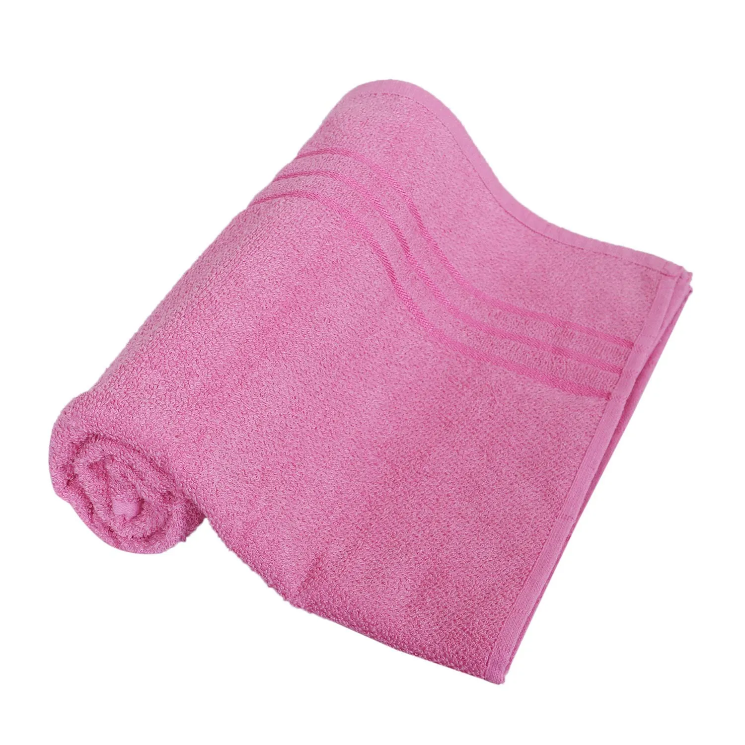 Heart Home Cotton Super Absorbent Bath Towel|Anti-Bacterial & Quick Dry Towel for Bath,Beach,Yoga,Fluffy,(Pink,Large)