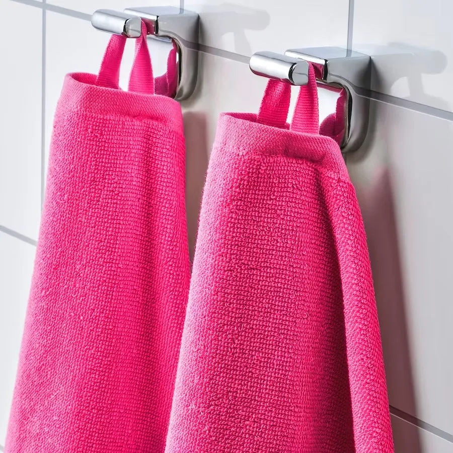 Ikea Vågsjön towel, pink, 40x70 cm