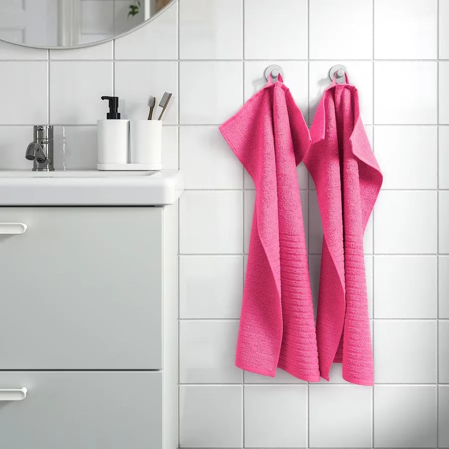 Ikea Vågsjön towel, pink, 40x70 cm