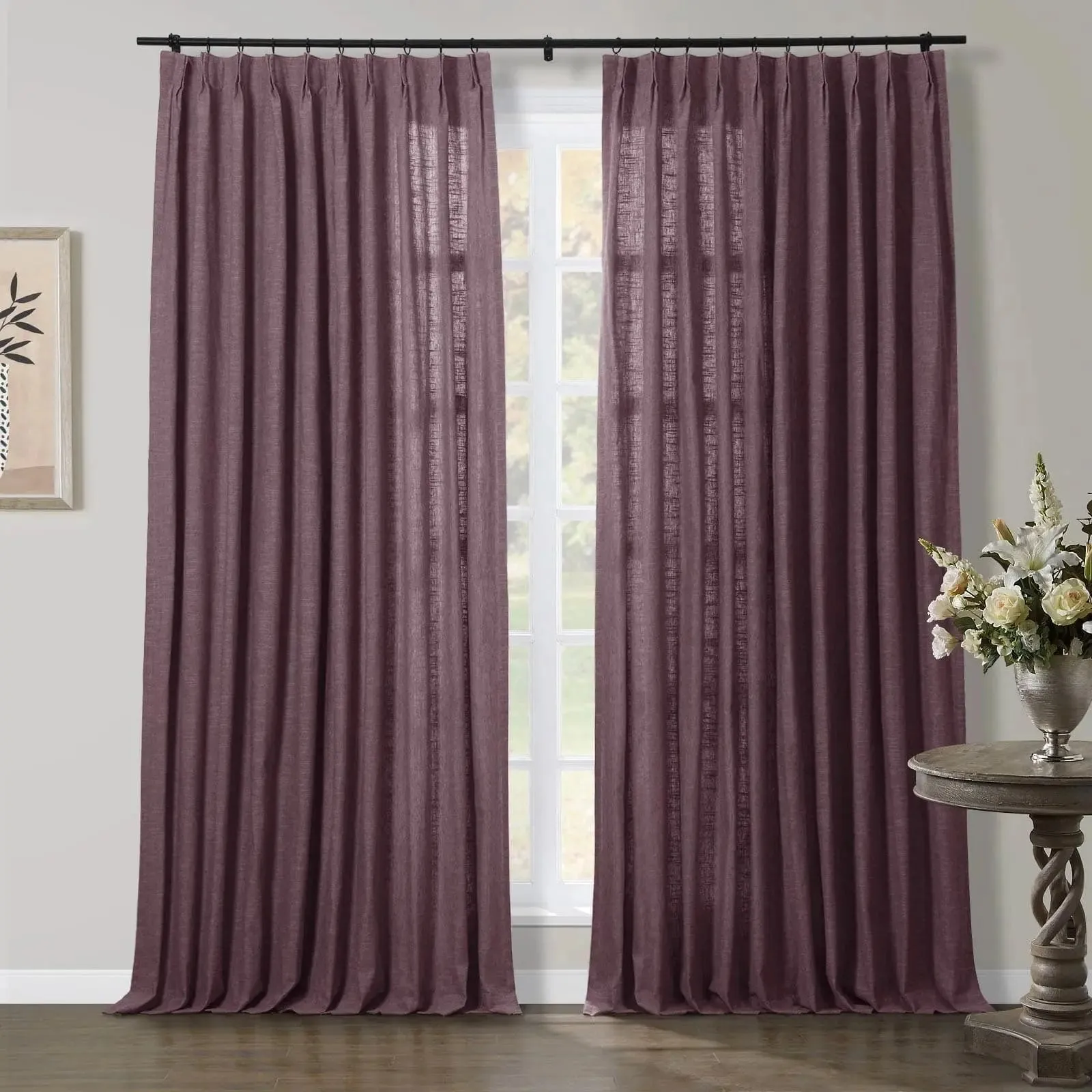 Jawara Luxury Linen Cotton Curtain Pleated