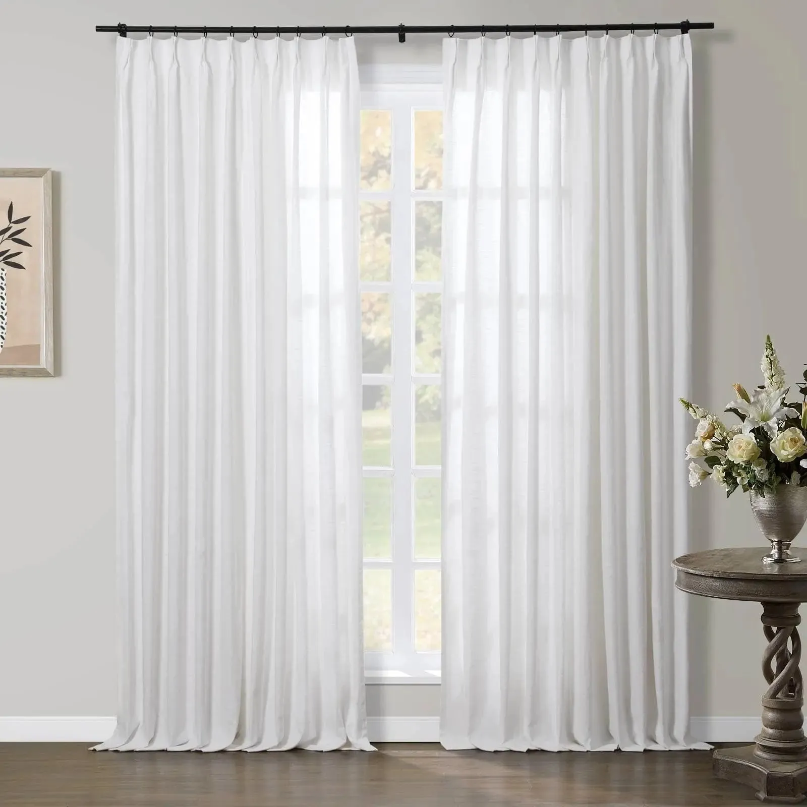 Jawara Luxury Linen Cotton Curtain Pleated