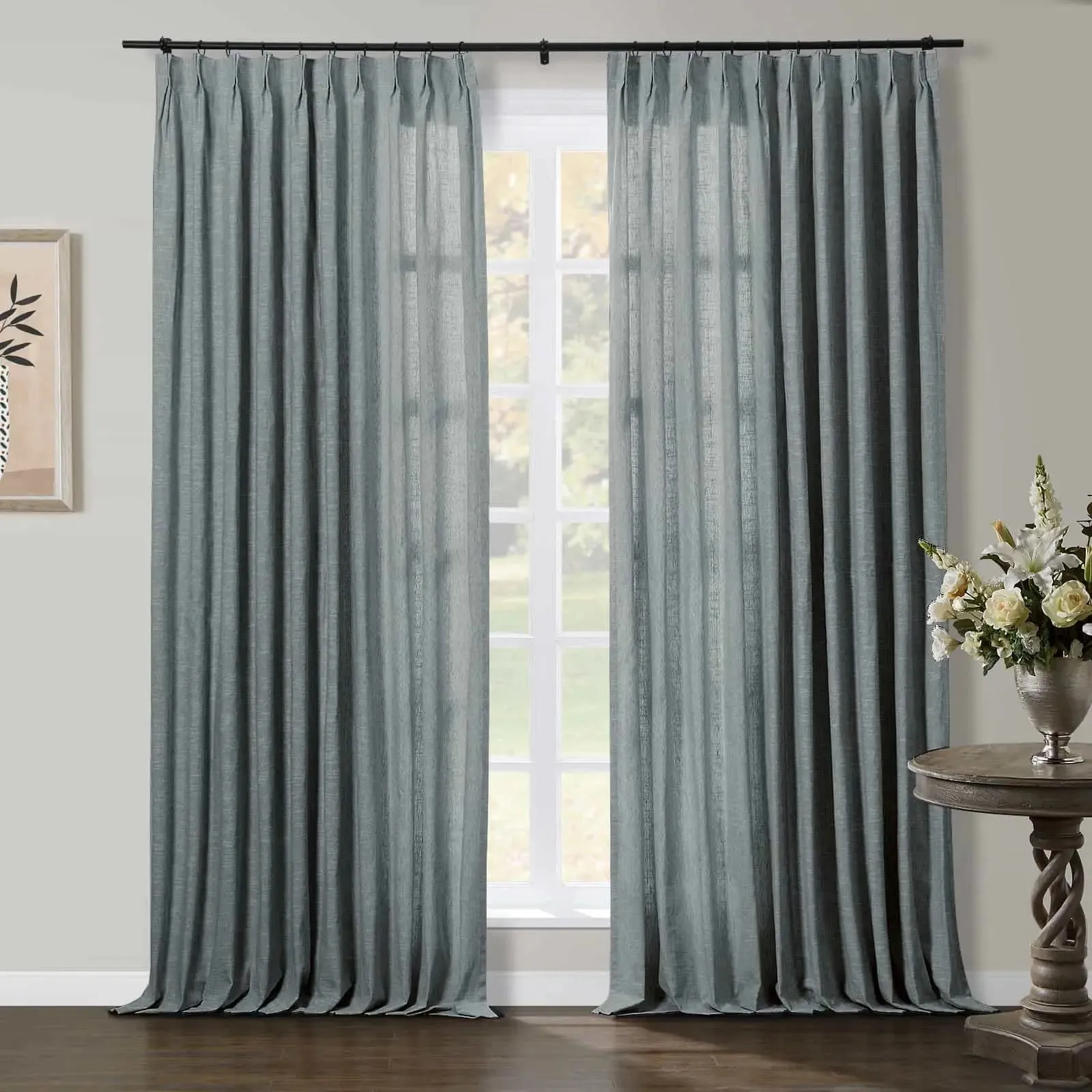 Jawara Luxury Linen Cotton Curtain Pleated