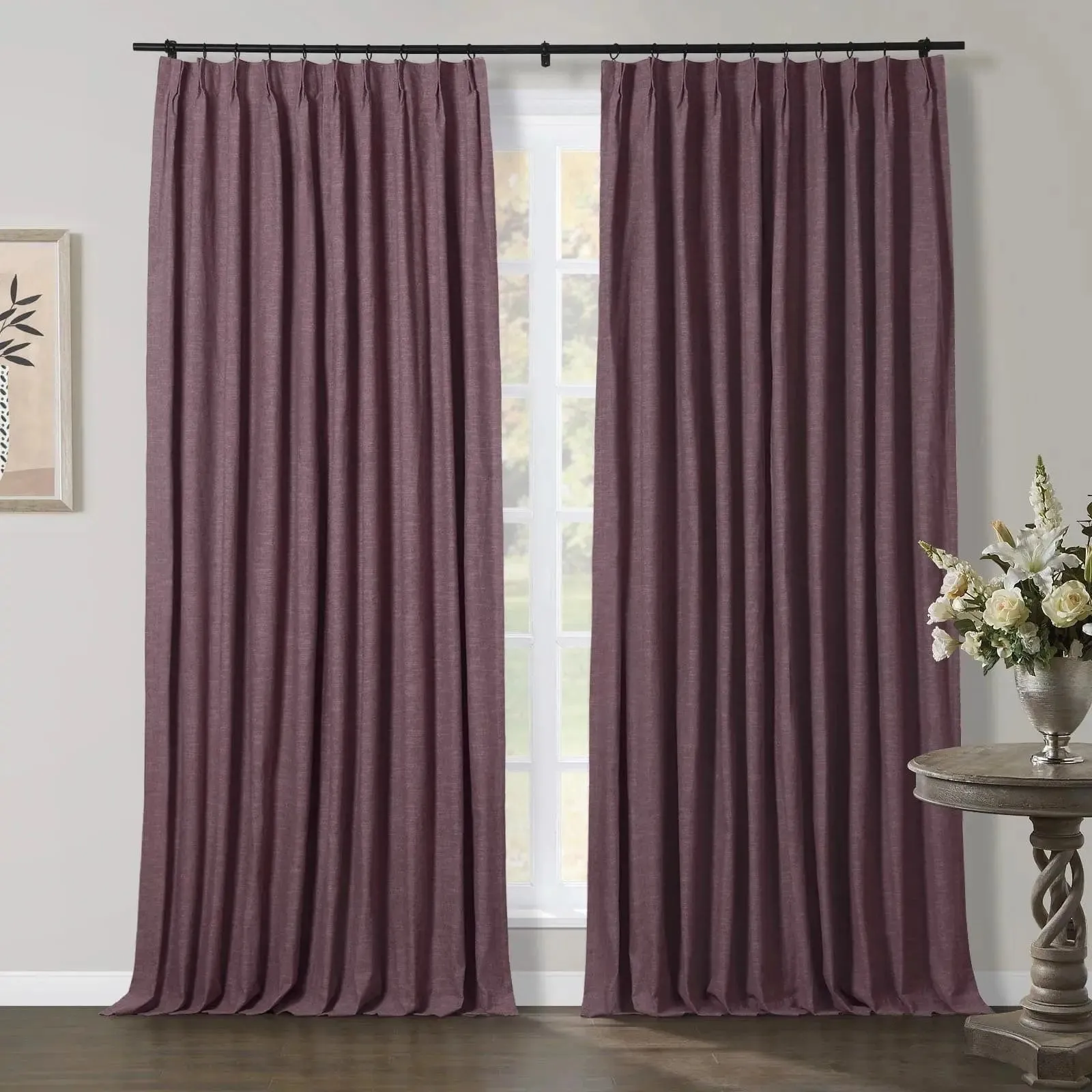 Jawara Luxury Linen Cotton Curtain Pleated