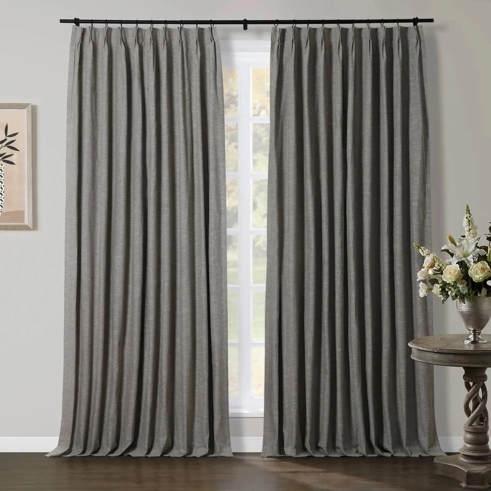 Jawara Luxury Linen Cotton Curtain Pleated