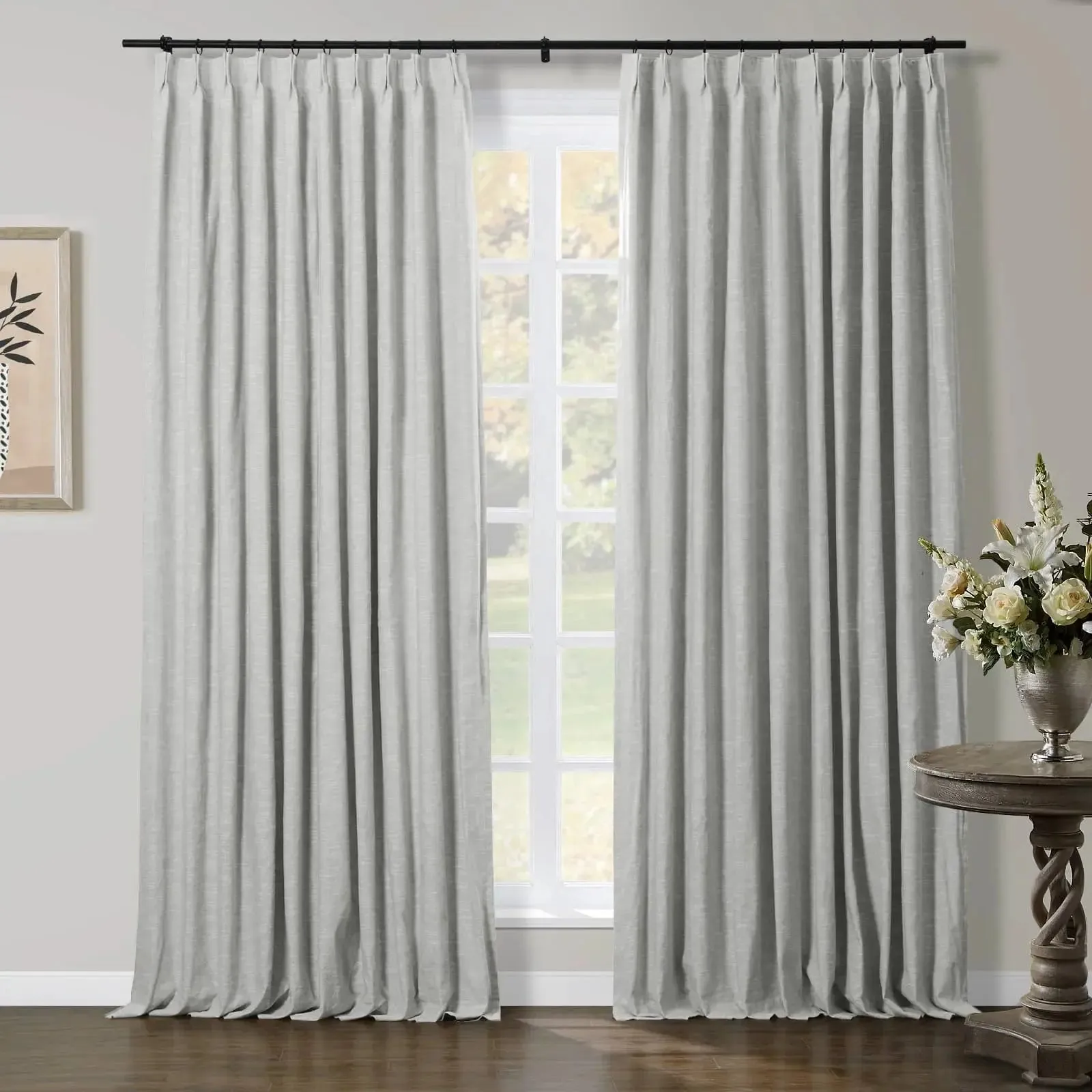 Jawara Luxury Linen Cotton Curtain Pleated