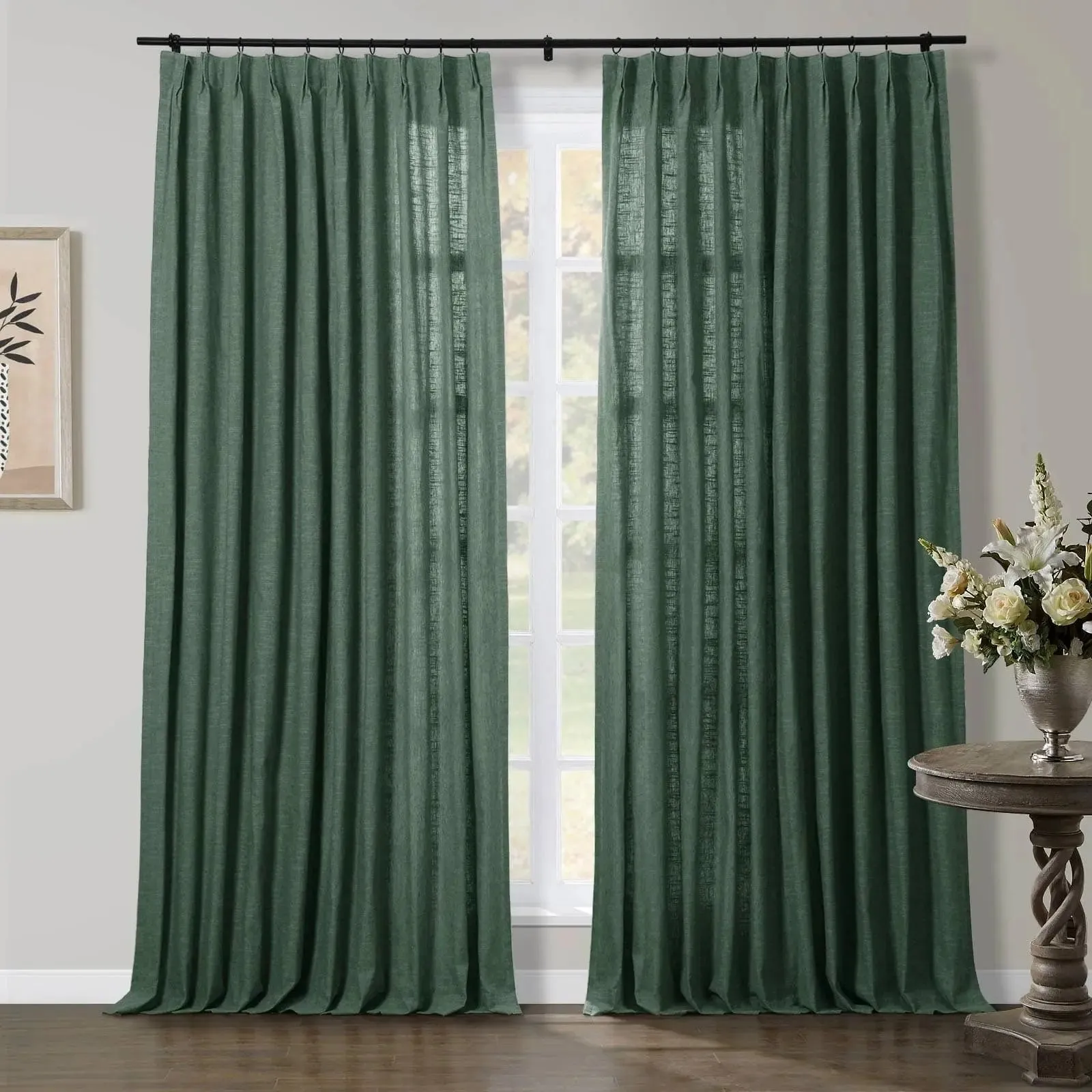 Jawara Luxury Linen Cotton Curtain Pleated