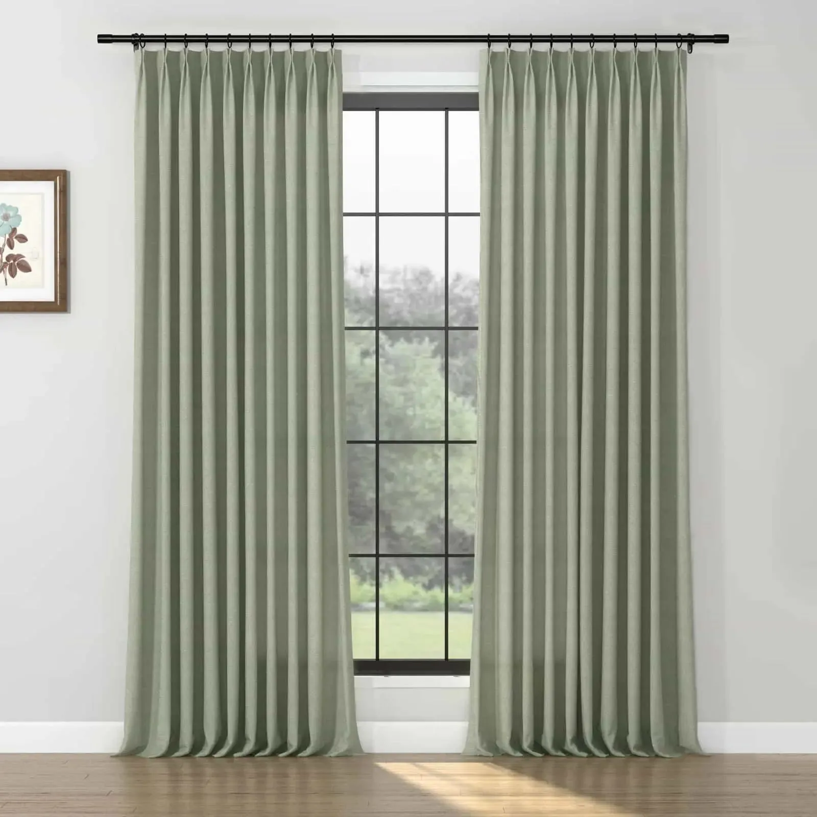 Karin Pure Wool Curtain Pleated