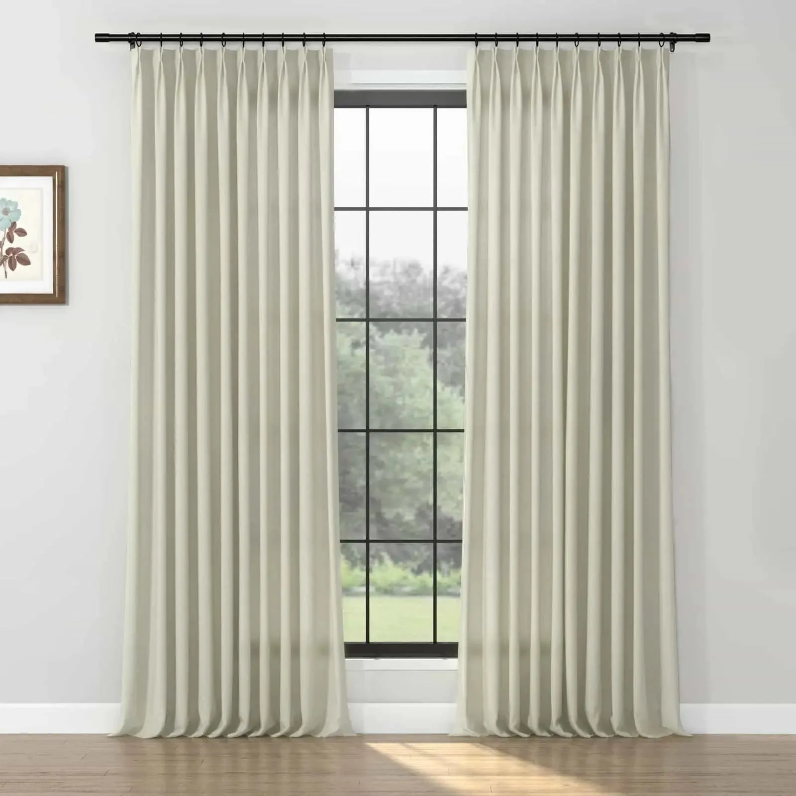 Karin Pure Wool Curtain Pleated