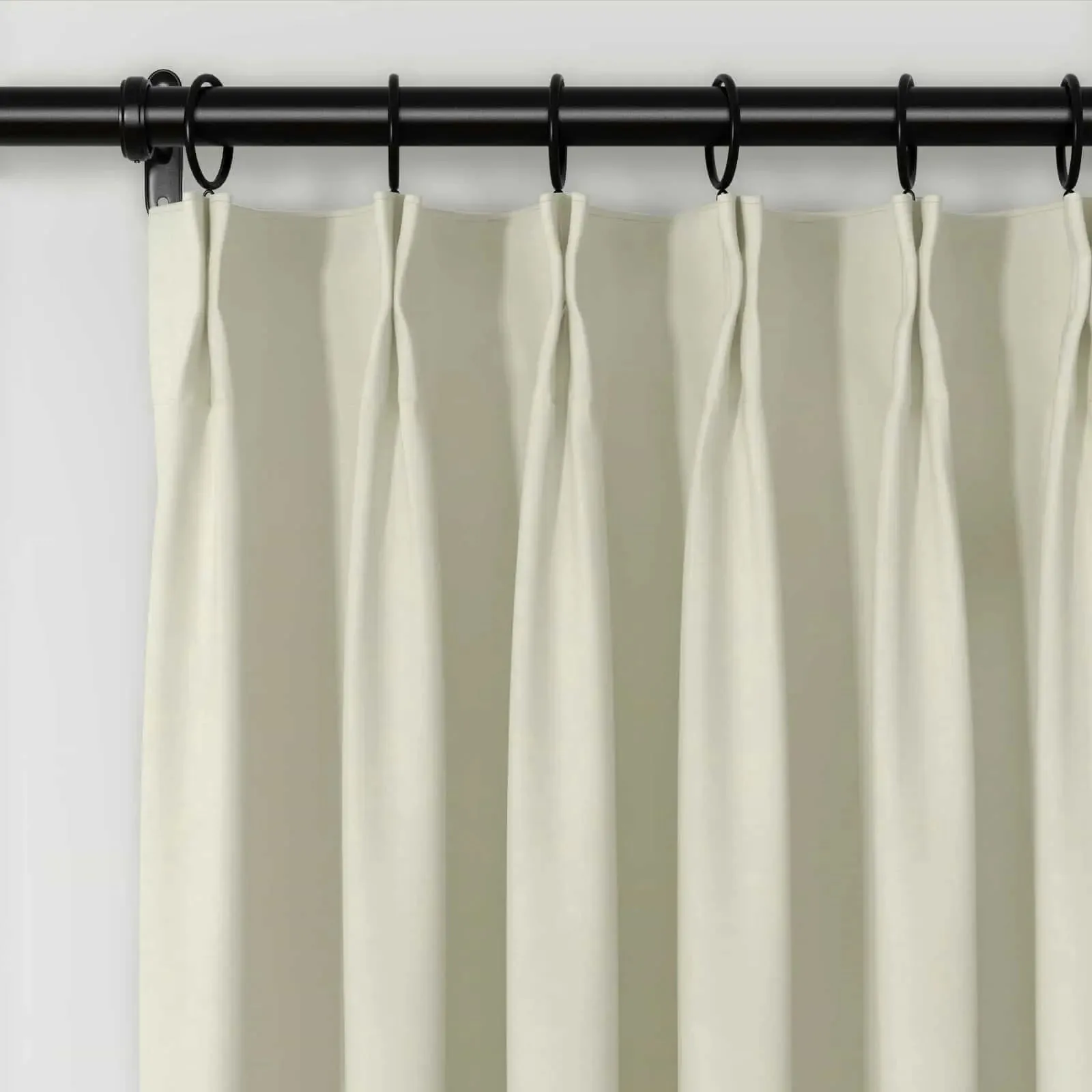 Karin Pure Wool Curtain Pleated