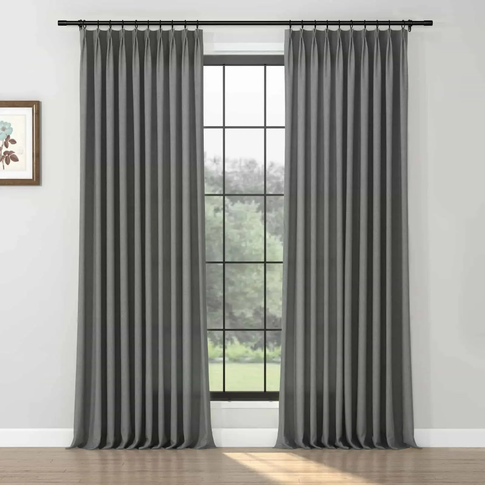 Karin Pure Wool Curtain Pleated