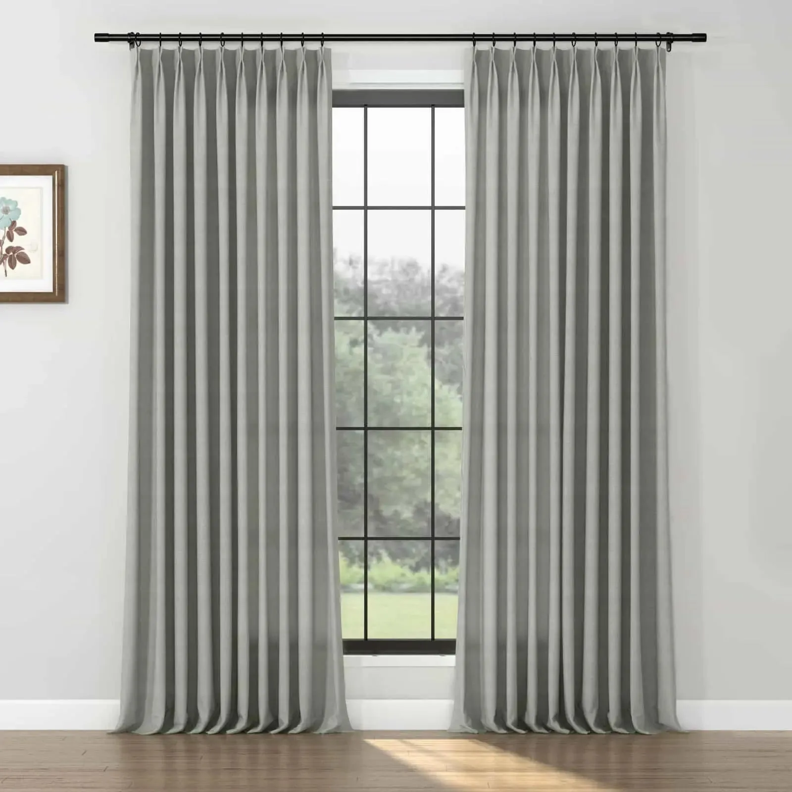 Karin Pure Wool Curtain Pleated