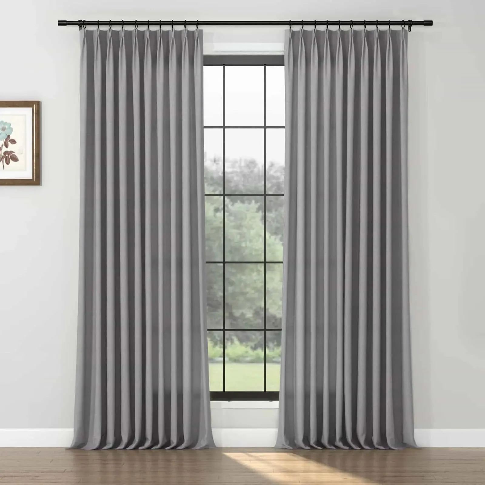 Karin Pure Wool Curtain Pleated