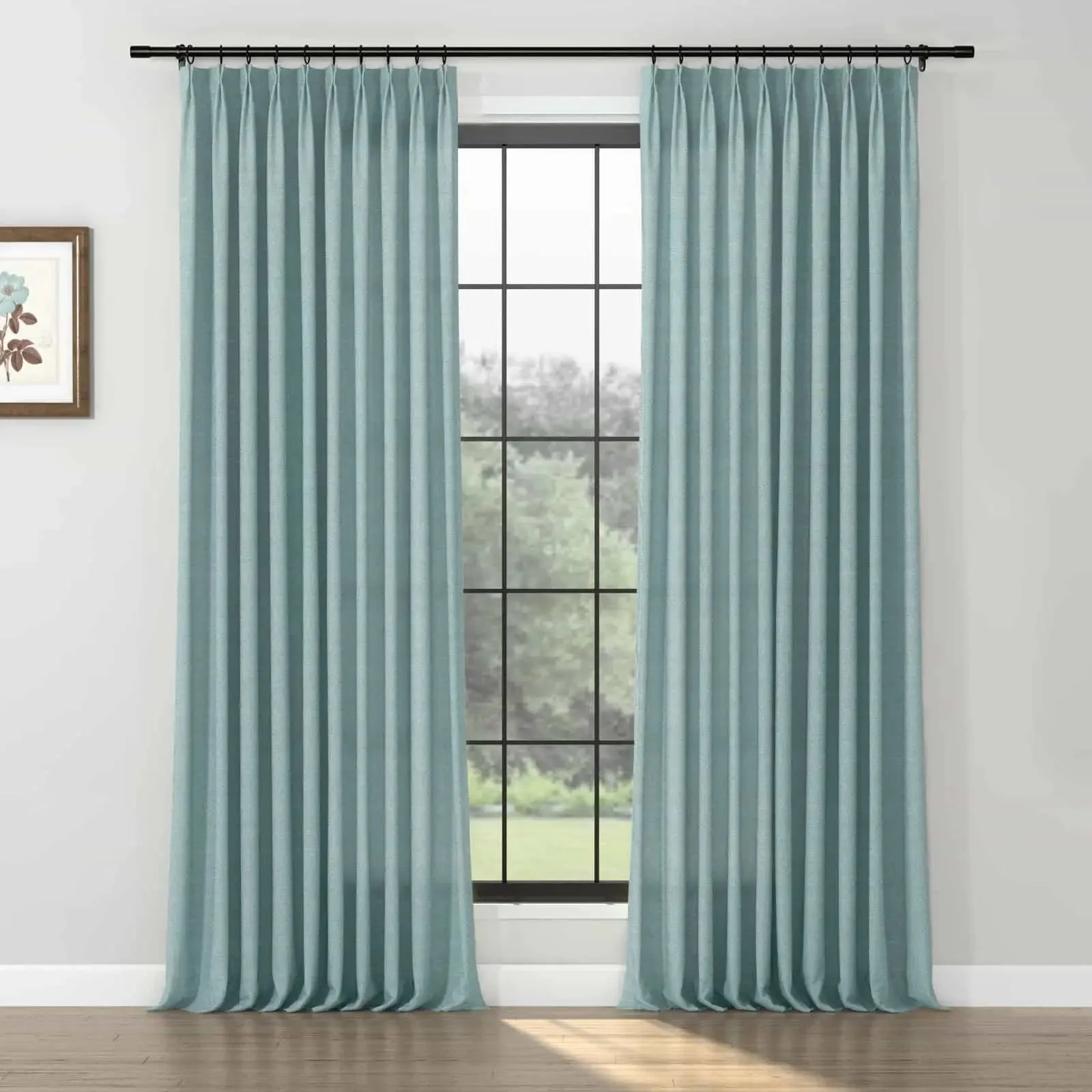 Karin Pure Wool Curtain Pleated